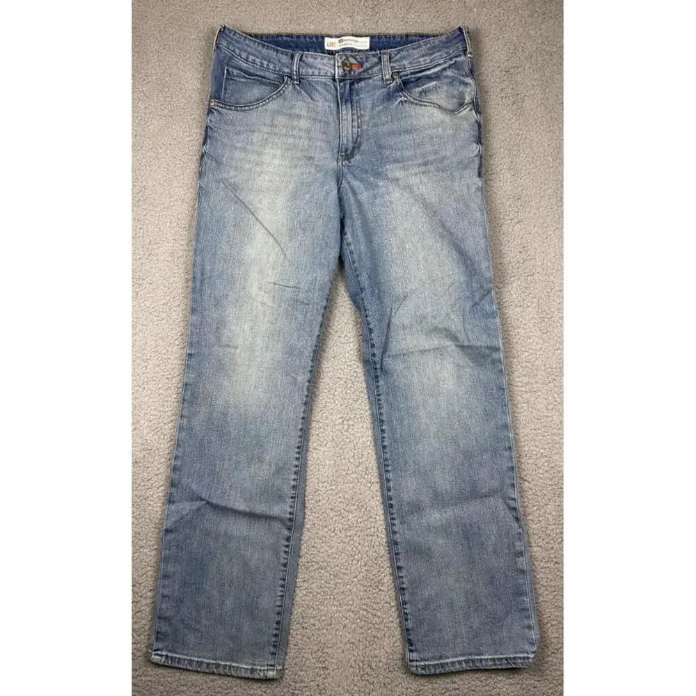 Lee Modern Series Straight Leg Jeans Mens Sz 34 Stretch Denim 5-Pockets Classic - Picture 3 of 13